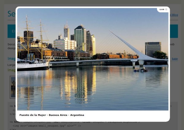 漂亮动感的lightbox弹出层插件&nbsp;sexy-lightbox-2.3