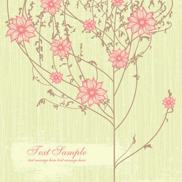 精美手绘花纹背景03&mdash;&mdash;矢量素材