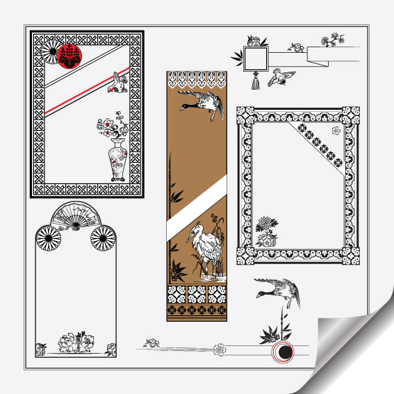 时尚实用花纹矢量素材-2