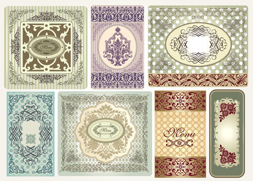 精美花纹边框图案01&mdash;&mdash;矢量素材