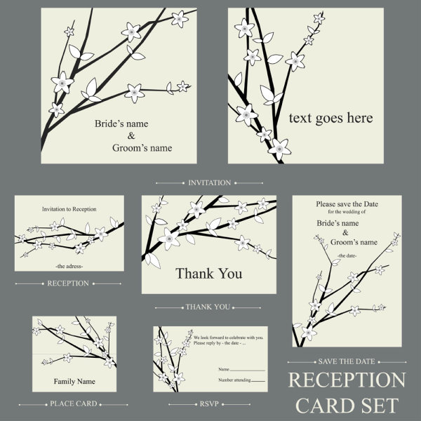 精美花纹卡片03&mdash;&mdash;矢量素材