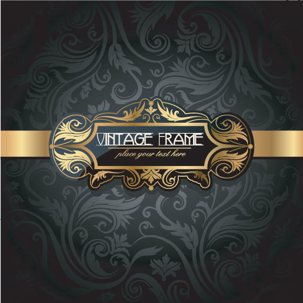 华丽丽的欧式花纹装饰图案矢量素材-3