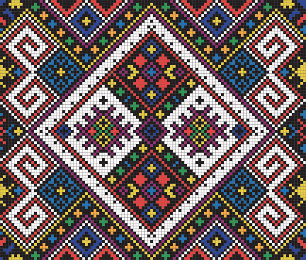 像素花纹矢量素材-3