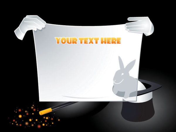 魔术特效纸牌&mdash;&mdash;矢量素材