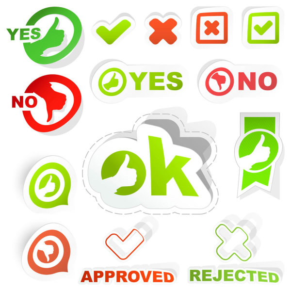 精致标签&mdash;&mdash;矢量素材