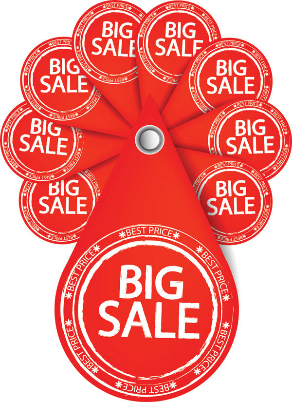 特别的销售打折图形设计矢量素材-4