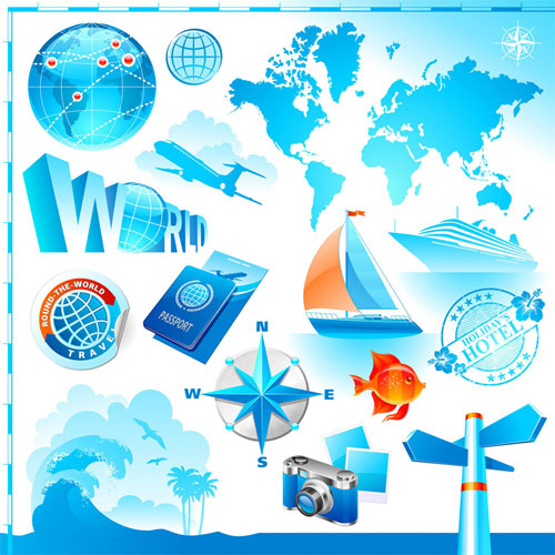 Travel element vector material -1