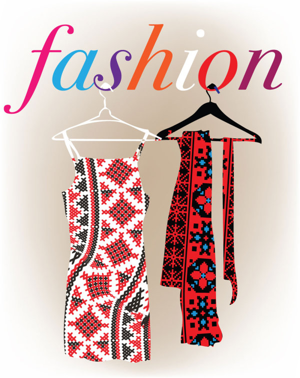 手绘衣着01&mdash;&mdash;矢量素材