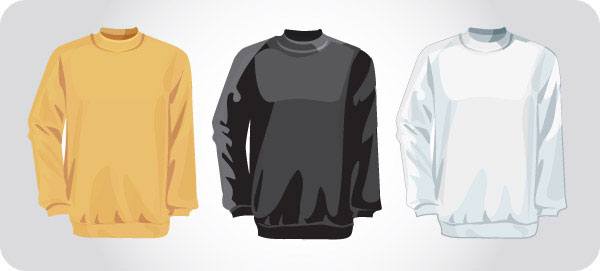 空白服装矢量素材-3