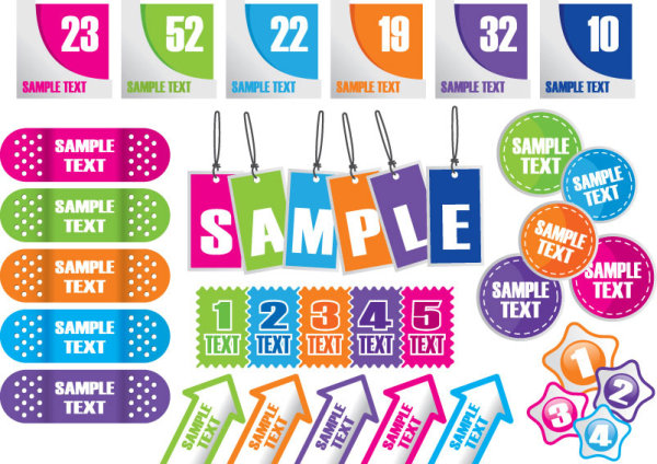 Common labels 01 - vector