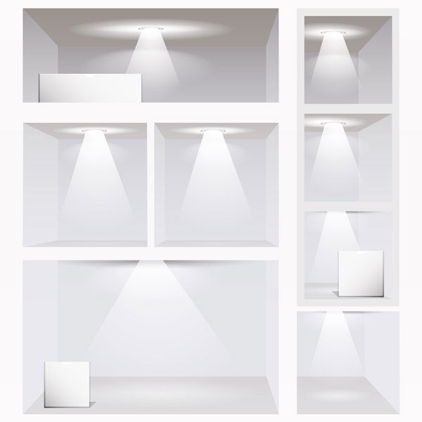 展厅画廊模板矢量素材-4