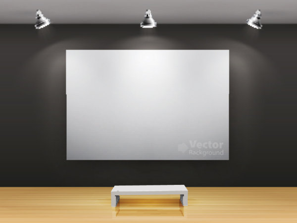 画廊的宣传框04&mdash;&mdash;矢量素材