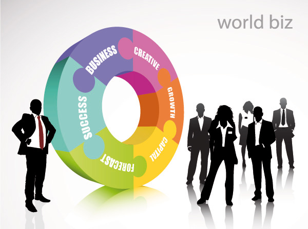 Business concept element vector material - 06