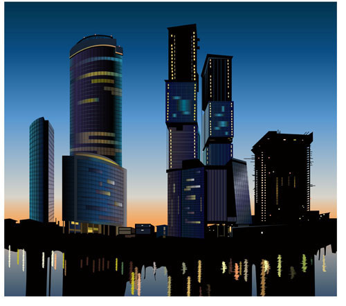 高楼大厦05——矢量素材