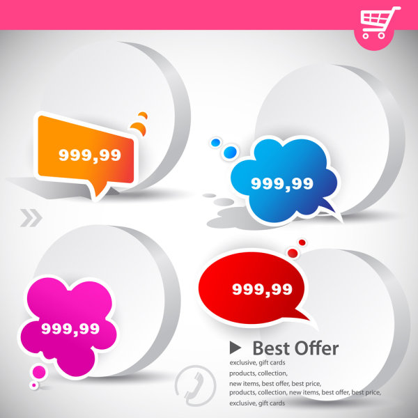 立体标签03——矢量素材