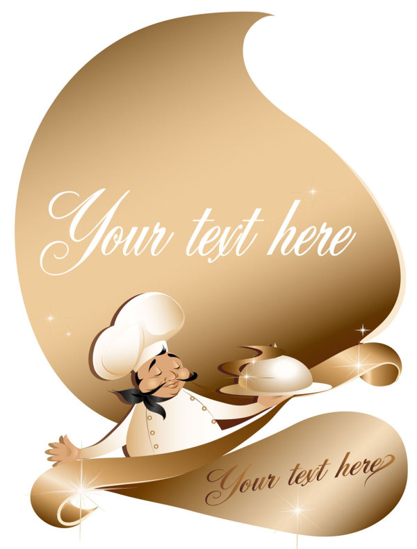 卡通厨师和服务员形象01&mdash;&mdash;矢量素材