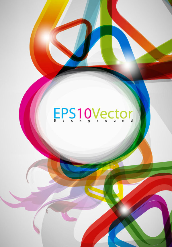 The colored circles gorgeous 02 - Vector