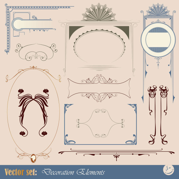 欧式花边标签03&mdash;&mdash;矢量素材