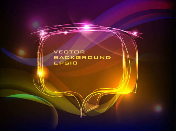 绚丽的霓虹灯特效04——矢量素材