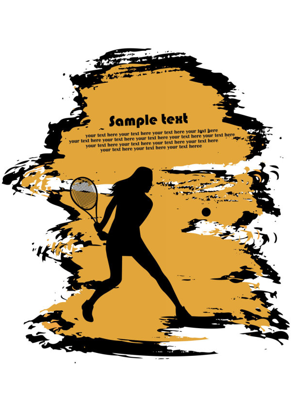 体育项目剪影02&mdash;&mdash;矢量素材