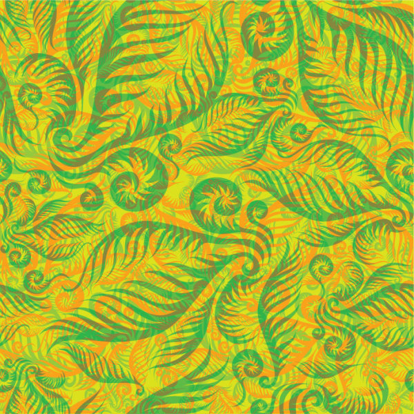 花卉底纹图案04——矢量素材