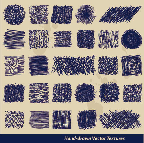 圆珠笔线稿图形03&mdash;&mdash;矢量素材