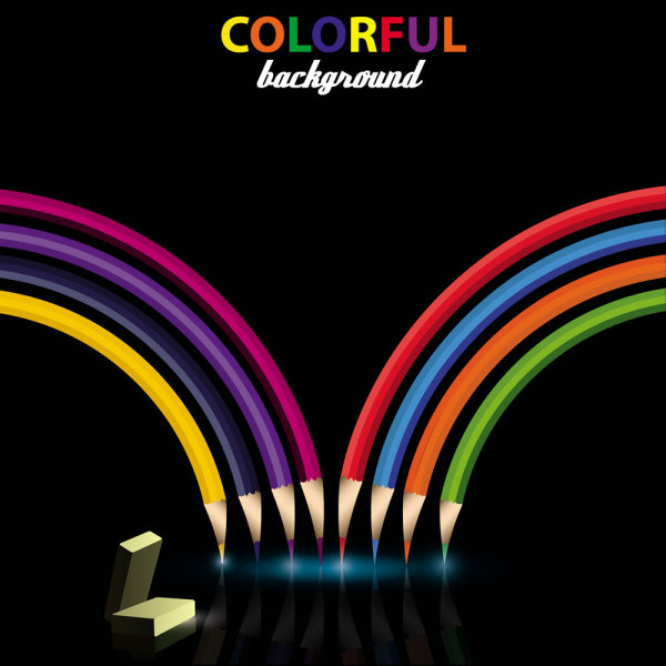 彩色铅笔02&mdash;&mdash;矢量素材