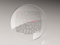 Glass lens effect vector