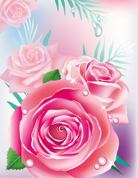 精美玫瑰花04&mdash;&mdash;矢量素材