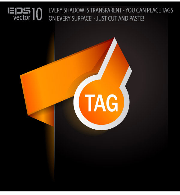 漂亮的折纸装饰图形矢量素材-1