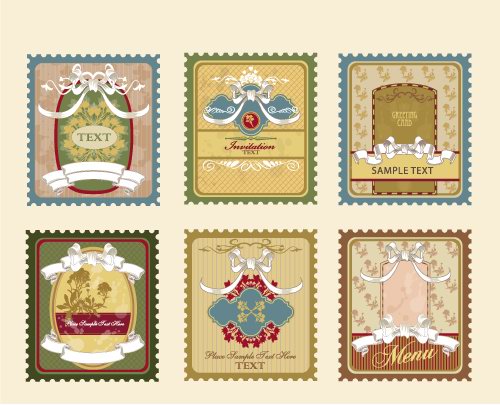 欧式复古花纹边框矢量素材