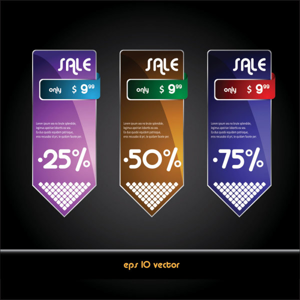 Beautiful boxes 03 - vector