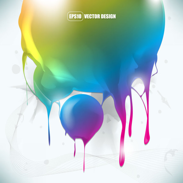 Brilliant trend background 02 - vector material