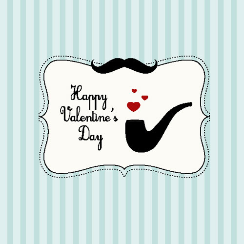 Valentine's Day cartoon illustrator 04 - vector material