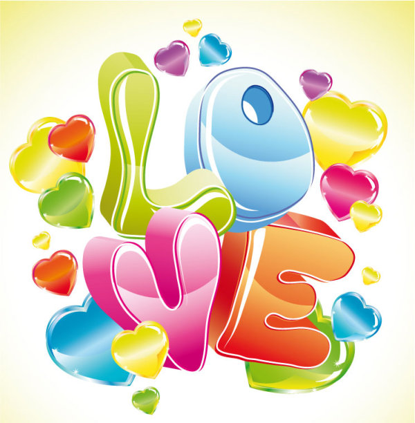 Cute Valentine Design 03 - vector material