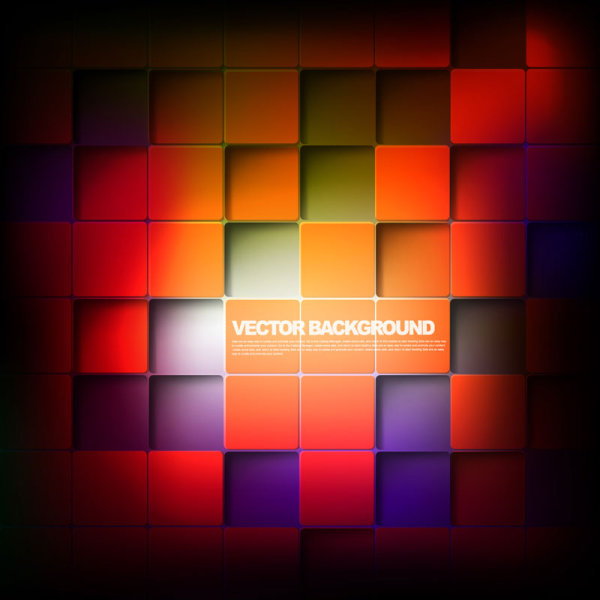 The fashion trend stereo box 02 - vector material