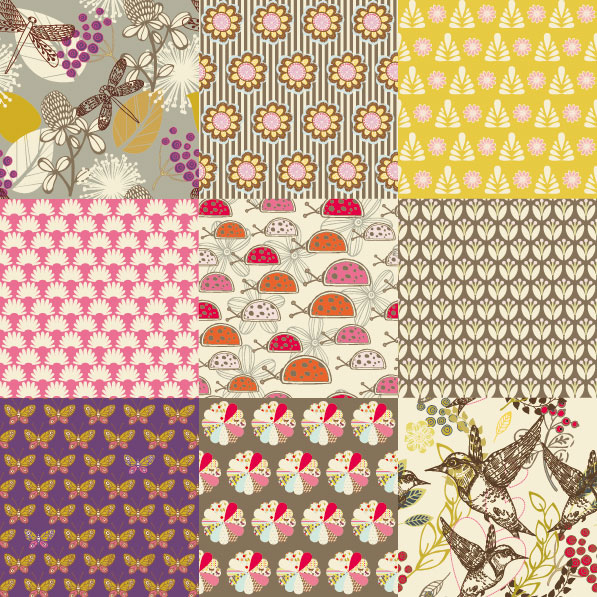 Cartoon patterns 05 - vector material