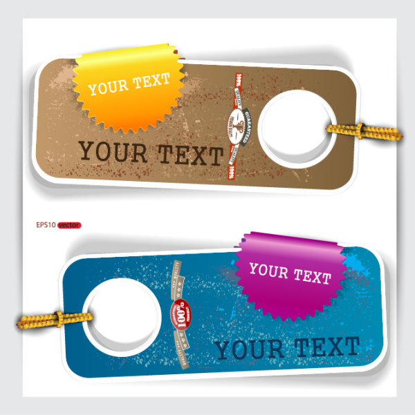 Classic labels tag 01 - vector material