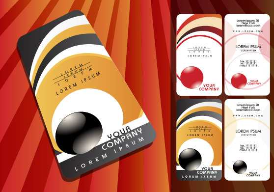 Colorful card design 03 - vector material