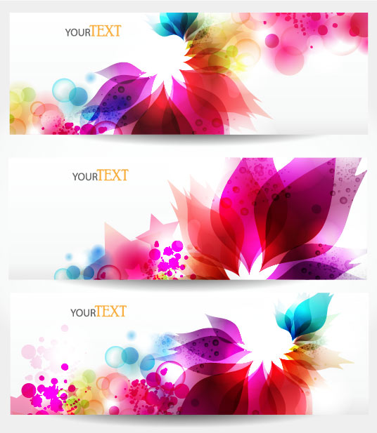 The dynamic trend Banner 03 - vector material