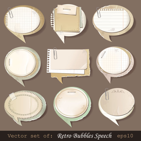 Classic retro Scratch Paper out 02 - vector material