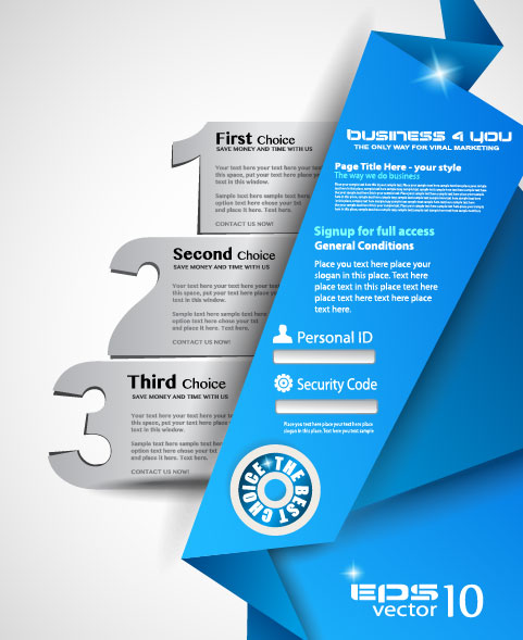 Creative knuckle pages 04 - vector material