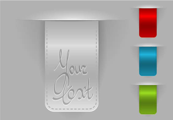 Clothing labels 01 - vector material