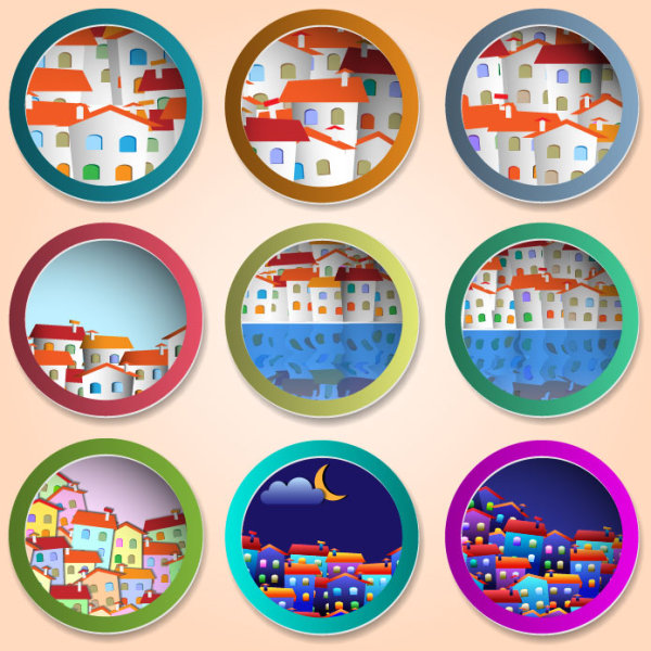 Round border 03 - vector material