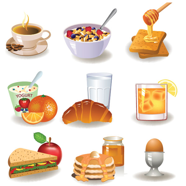 Breakfast Picture 01 - vector material
