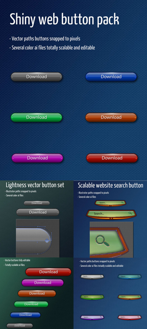Web button 01 - vector material