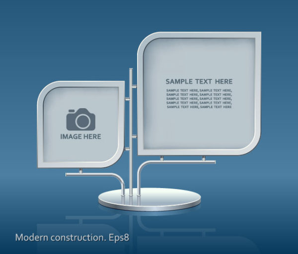 Fashion photo frame design 03 - vector material