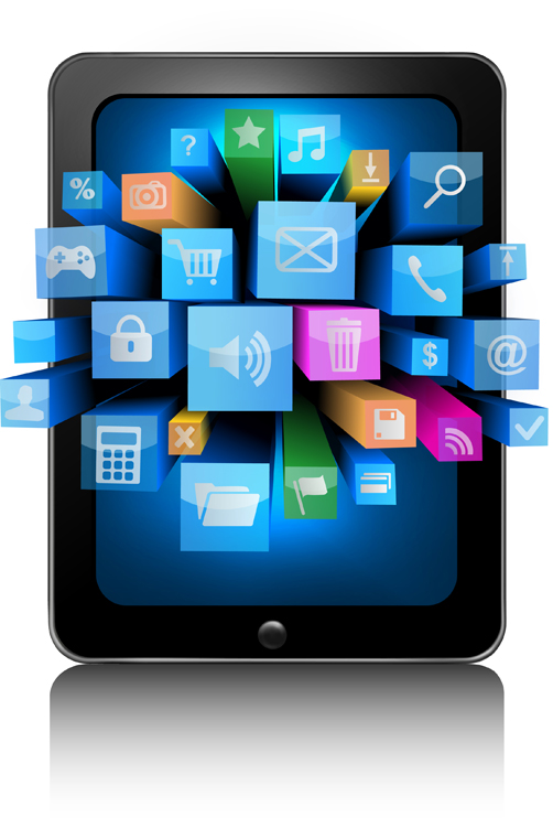 Cool Technology Creative Living vector material -1