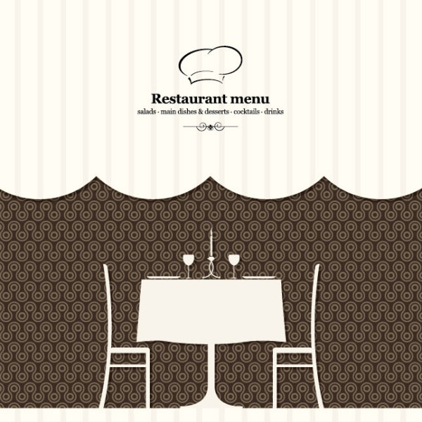 Exquisite menu cover design 05 - vector material