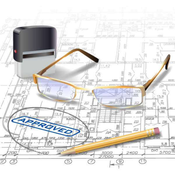 Housing construction drawings 07 - vector material